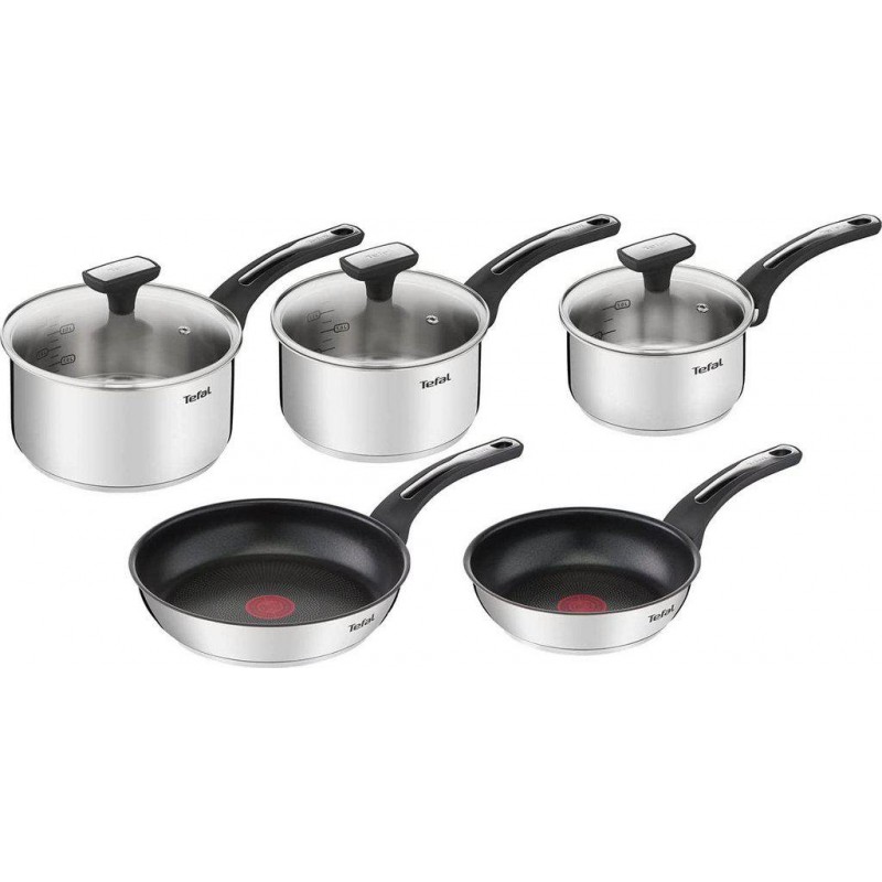 TEFAL INGENIO EMOTION Batterie De Cuisine 12 Pièces Induction - Poêles, Casseroles, Sauteuse Avec Poignée Amovible Et Couvercles
