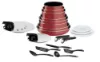 Image de Batterie de cuisine 20 pièces Tefal Ingenio Easy Cook N Clean rouge