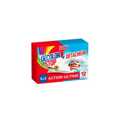 Image de Décolor Stop 2en1 avec détacheur Eau Ecarlate, 12 sachets