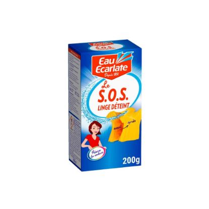 Image de Détachant linge SOS Linge Déteint Eau Ecarlate, 200g