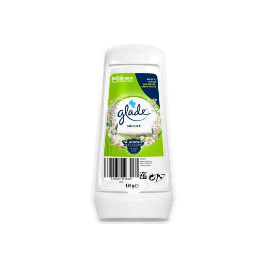 Picture of Gel Désodorisant Senteur Muguet Infusé Aux Huiles Essentielles Glade, 150g