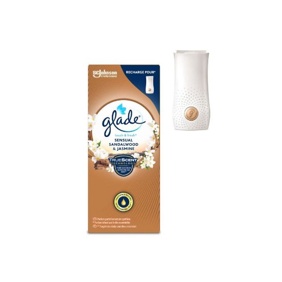 Picture of Recharge pour diffuseur désodorisant Touch & Fresh Senteur Bois de Santal et Jasmin Infusé aux Huiles Essentielles Glade, 1 recharge de 10mL