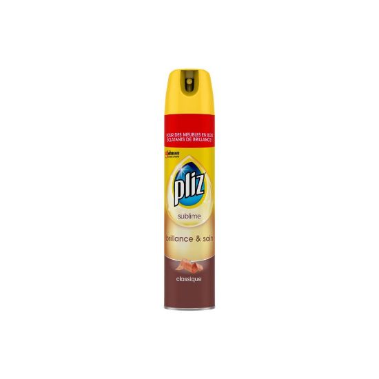 Image de Spray brillance et soin des meubles en bois Pliz, 250mL