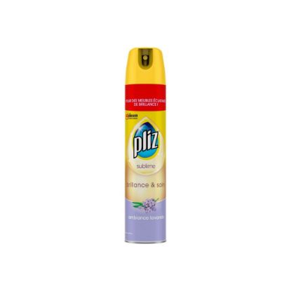 Image de Spray brillance et soin des meubles ambiance lavande Pliz, 300mL