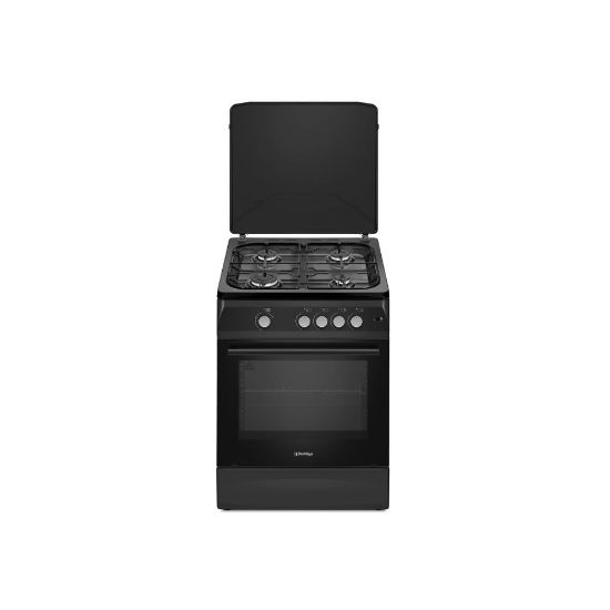 Picture of Cuisinière 4 feux et four gaz Berklays BC66G43BK - noir