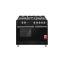 Image de Cuisinière 5 feux et four à gaz DeRosso DR-9060GW1-B - noir