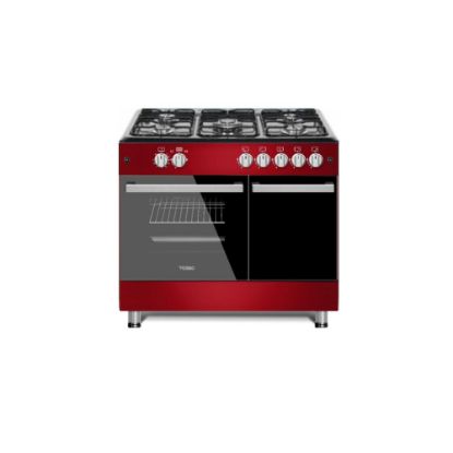 Picture of Cuisinière 5 feux et four à gaz DeRosso DR-9060GW1-R - rouge