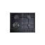Image de Plaque de cuisson encastrable 4 feux gaz 60cm DeRosso NDR-4FGWF-V - verre noir