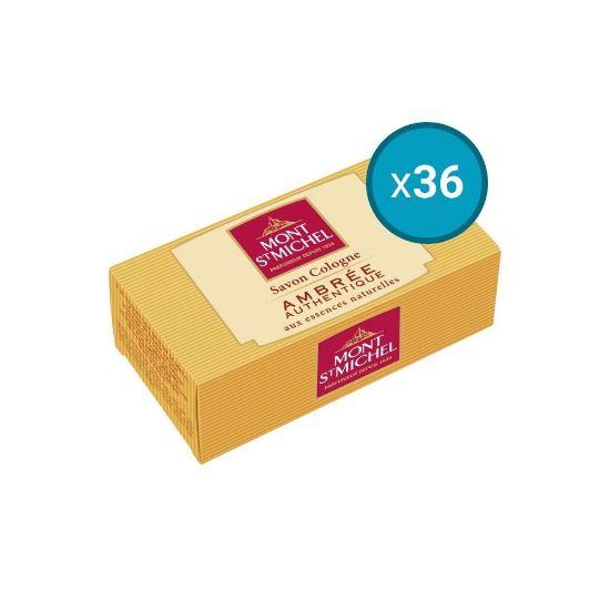 Image de 36x Savon cologne parfum Ambrée Authentique aux essences naturelles Mont Saint-Michel, 125g