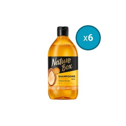 Image de 6x Shampoing Nutrition à l'huile d'argan Cheveux très secs Nature Box, 250mL