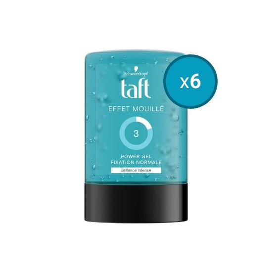 Picture of 6x Schwarzkopf Taft Power Gel Effet Mouillé 300ml