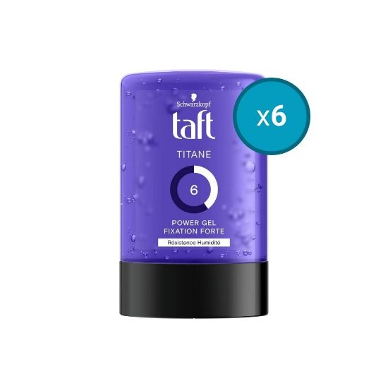 Picture of 6x Schwarzkopf Taft Power Gel Titane 300ml