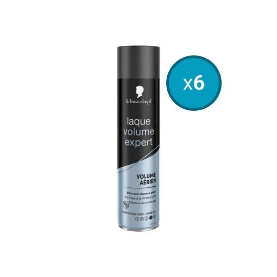 Picture of 6x Laque Fixation Volume Expert Aérien Shwarzkopf, 400mL