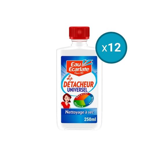 Image de 12x Détacheur universel liquide Eau Ecarlate, 250mL