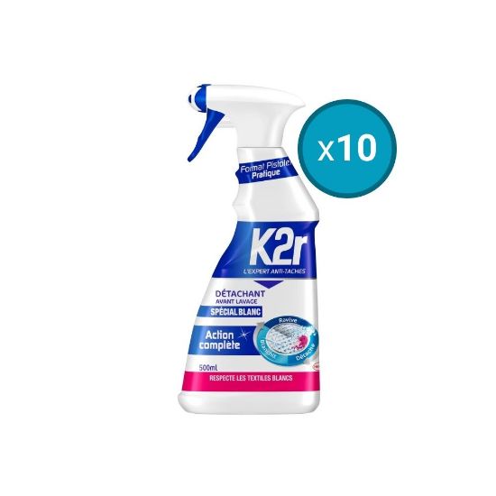 Picture of 10x Détachant Avant-lavage Spécial Blanc K2r, 500mL