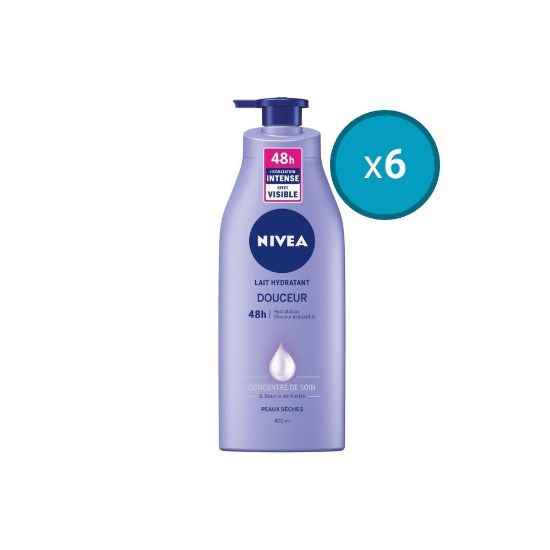 Picture of 6x Lait corps hydratant Beurre de Karité Nivea, 400mL