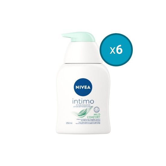 Image de 6x Lotion nettoyante intime Intimo à l'huile de jojoba 250ml Hygiène intime Nivea, 250mL