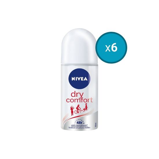 Picture of 6x Déodorant Bille Anti-transpirant 48H Nivea DRY COMFORT, 50mL