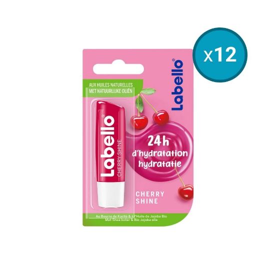Image de 12x Stick lèvres Fruity Shine Cherry Labello, 5,5mL