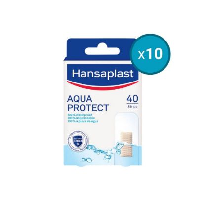 Image de 10x Pansements Aquaprotect Hansaplast, 40 pansements