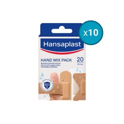 Image de 10x Pansements Mix-Pack spécial mains Hansaplast, 20 pansements