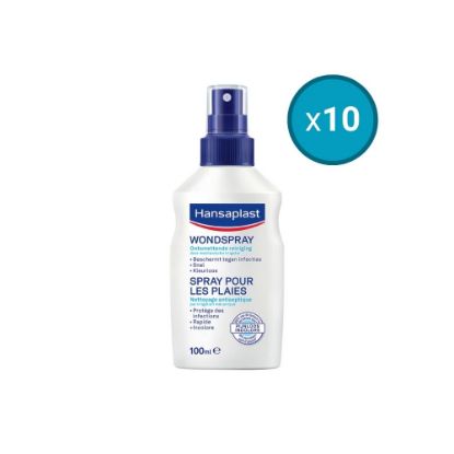 Picture of 10x Spray antiseptique pour plaies Désinfectant Nettoyant Hansaplast, 100mL