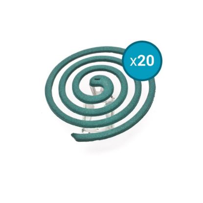 Picture of 20x Spirales anti-moustiques à la citronnelle Boukann'Ali, 10 spirales