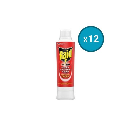 Image de 12x Poudre Anti-Rampants Protection Continue Raid, 250g