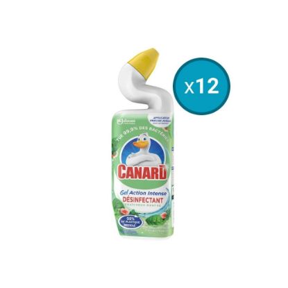 Picture of 12x Gel WC Action Intense nettoyant et désinfectant Fraîcheur Menthe Canard, 750mL