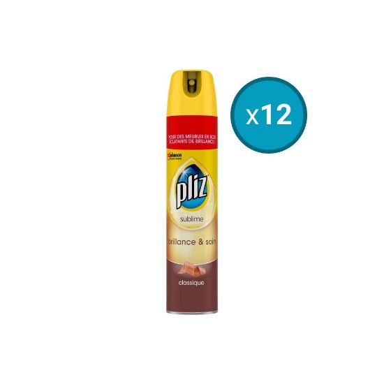 Picture of 12x Spray brillance et soin des meubles en bois Pliz, 250mL