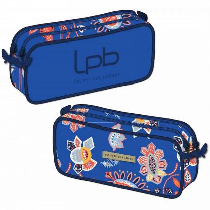 Trousse rectangulaire 2 compartiments lpb cachemire