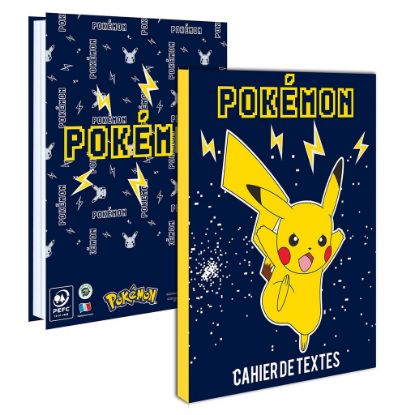 Cahier de texte - Pokémon - 15,5 x 21,5 cm - La Plume Dorée