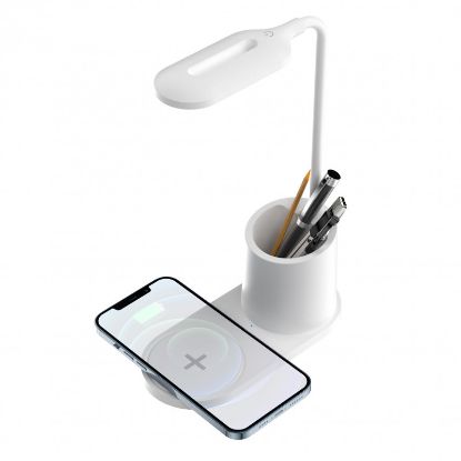 Lampe de bureau LED avec chargeur induction 10W