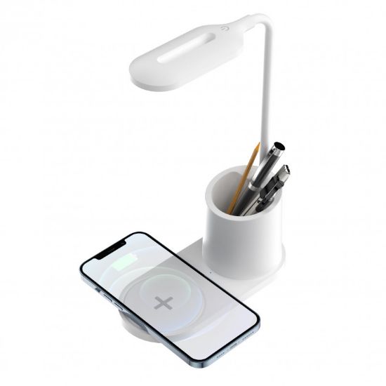 Lampe de bureau LED avec chargeur induction 10W