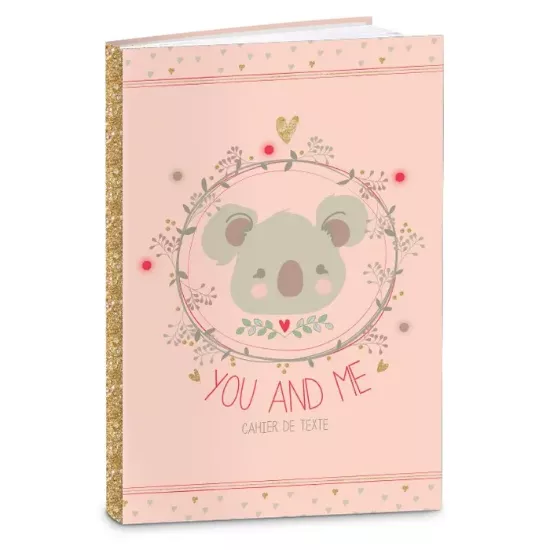 Cahier de textes KIP - 15 x 21 cm - Koala ou Sharky - Kid'Abord