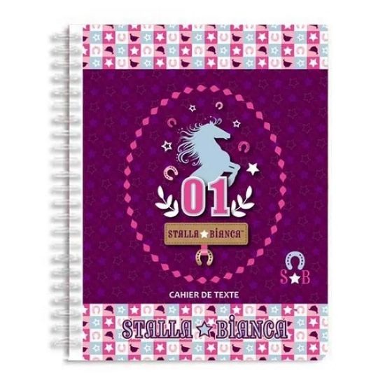 Cahier de texte souple 15x21 Stalla Bianca Décors Assortis