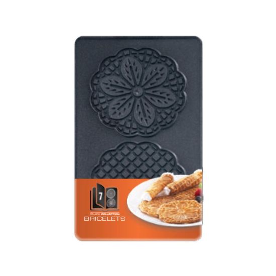 Tefal Coffret Snack Collection de 2 plaques gaufrettes + livre de