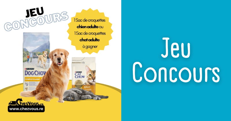 Image pour blog post Jeu Concours Animalerie - chezvous.re