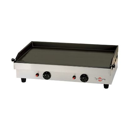 Image de Plancha gaz professionnelle double foyer 64 x 34 cm, 3000 W Krampouz