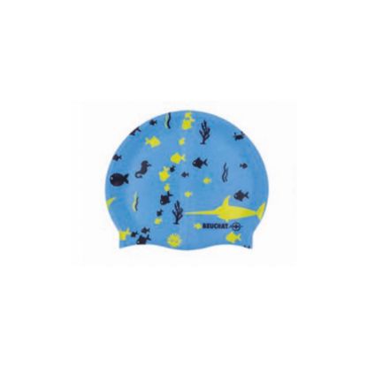 Image de Bonnet de natation silicone enfant Beuchat - bleu