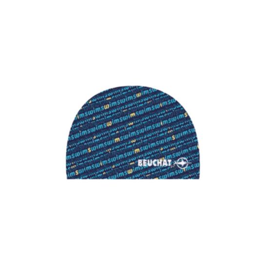 Image de Bonnet de natation textile enfant Beuchat - bleu