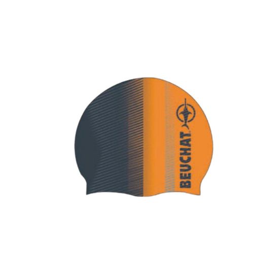 Image de Bonnet de natation silicone adulte Beuchat - orange/noir