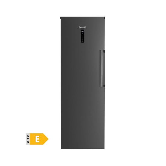 Congélateur armoire 274L NoFrost - Brandt BFU8620NA - Dark Grey    - Shopping et Courses en ligne, livrés à domicile ou au bureau,  7j/7 à la Réunion