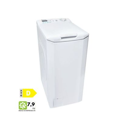 Lave-linge top 8kg Smart - Candy CSTG 482DE/1-47   - Shopping  et Courses en ligne, livrés à domicile ou au bureau, 7j/7 à la Réunion