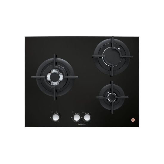 Plaque de cuisson encastrable 65 cm, 3 feux gaz, 7750W - De Dietrich  DPG7549B - Noir   - Shopping et Courses en ligne, livrés à  domicile ou au bureau, 7j/7 à la Réunion