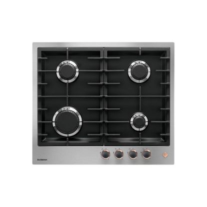 Image de Plaque de cuisson encastrable 60 cm, 4 feux gaz, 7500W - De Dietrich DPE7620XF - Inox