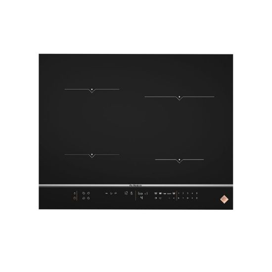 Image de Plaque de cuisson encastrable 65 cm, 4 feux induction, 7400W - De Dietrich DPI7670X - Noir