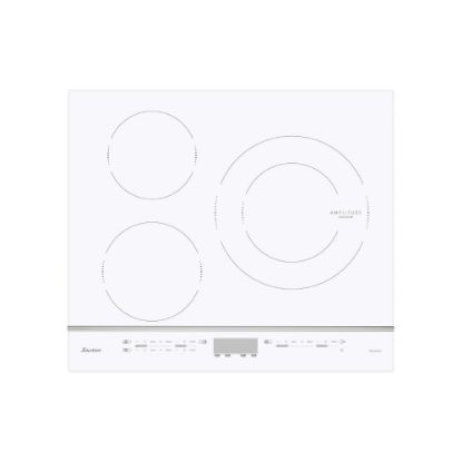Image de Plaque de cuisson encastrable induction 60cm, 4 foyers, 7200W - Sauter SPI4360W - Blanc