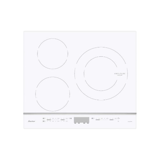 Image de Plaque de cuisson encastrable induction 60cm, 4 foyers, 7200W - Sauter SPI4360W - Blanc