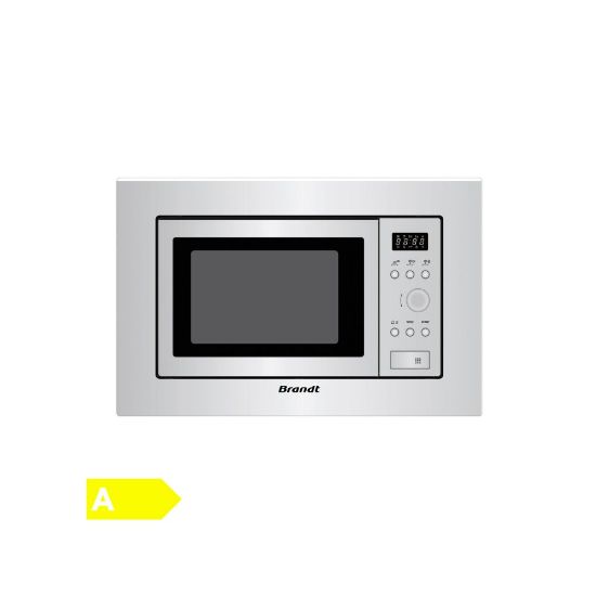 Picture of Micro-ondes encastrable 17L, 700 W - Brandt BMS6112X - Inox